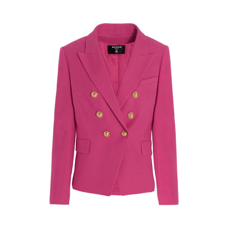 Balmain 6 Button Jacket Pink