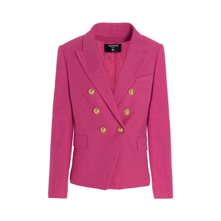 Balmain 6 Button Jacket Pink