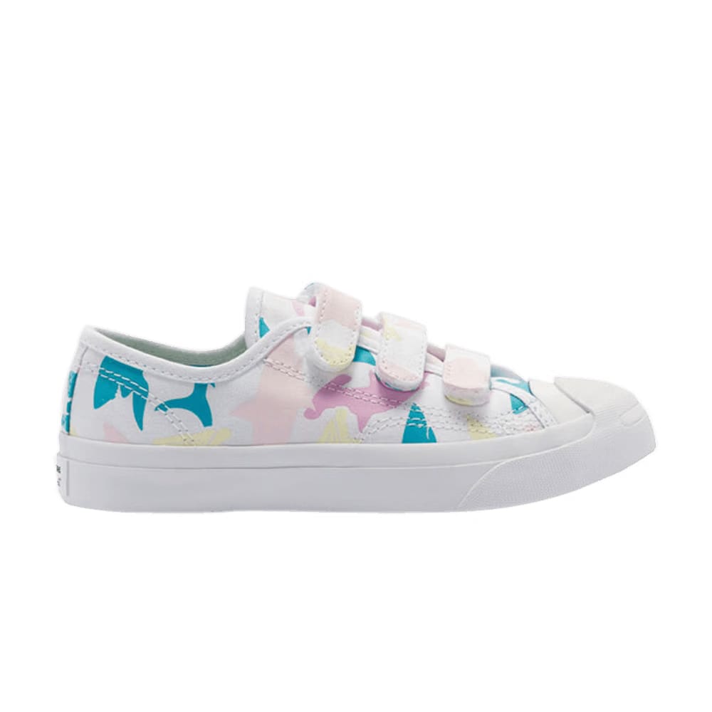 Converse Jack Purcell Low Easy-On PS Shark Bite - White