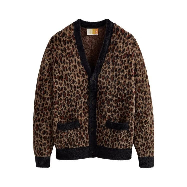 Kith Leopard Mohair Cardigan Birch
