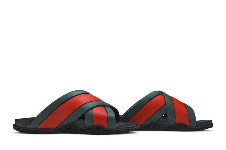 Gucci Rubber Slide Green Red