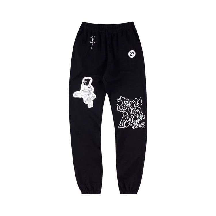 Cactus Jack by Travis Scott JACKBOYS Mask On Sweatpants Black
