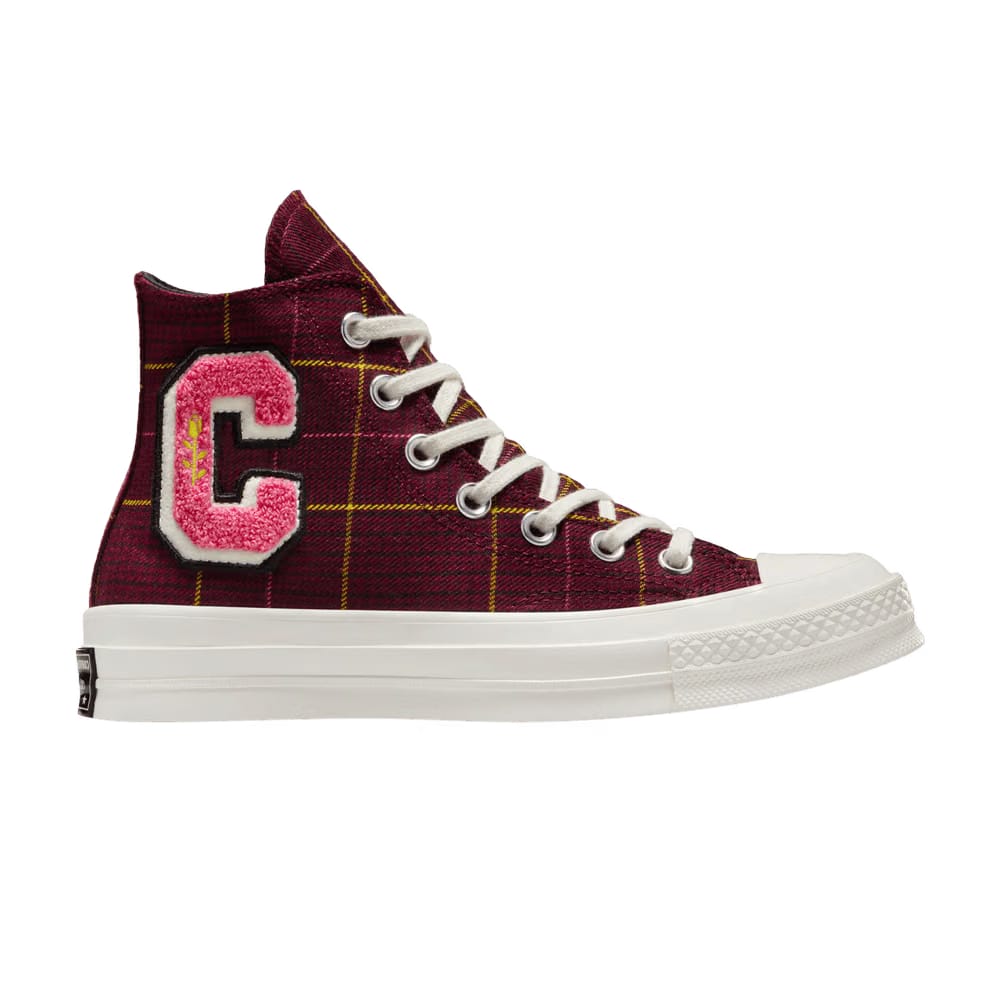 Converse Wmns Chuck 70 High 'Plaid - Deep Bordeaux'