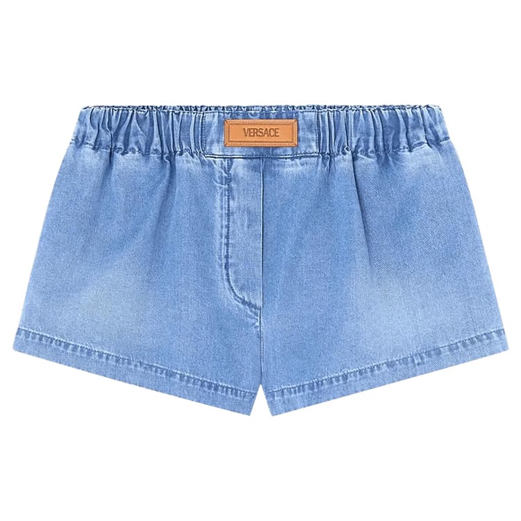 Versace Denim Shorts Medium Blue