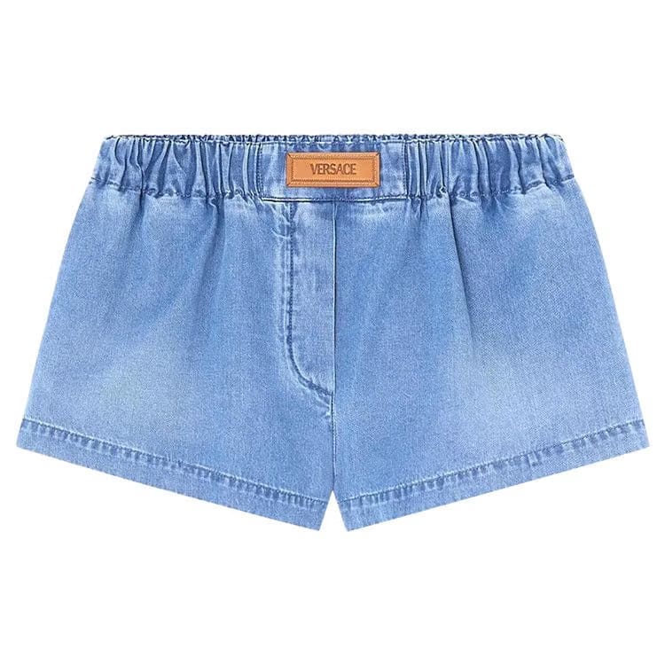 Versace Denim Shorts Medium Blue