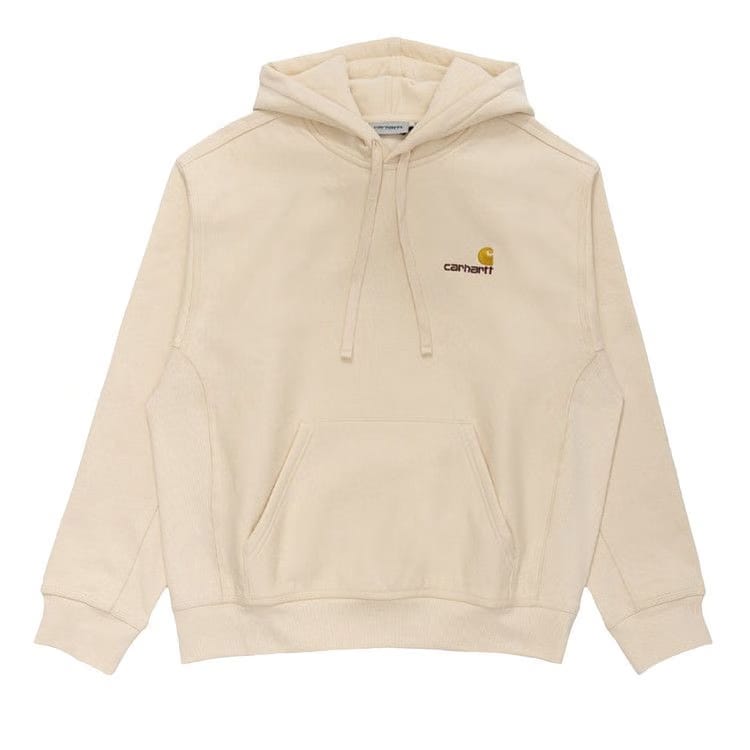 Carhartt WIP Hooded American Script Sweatshirt Beige