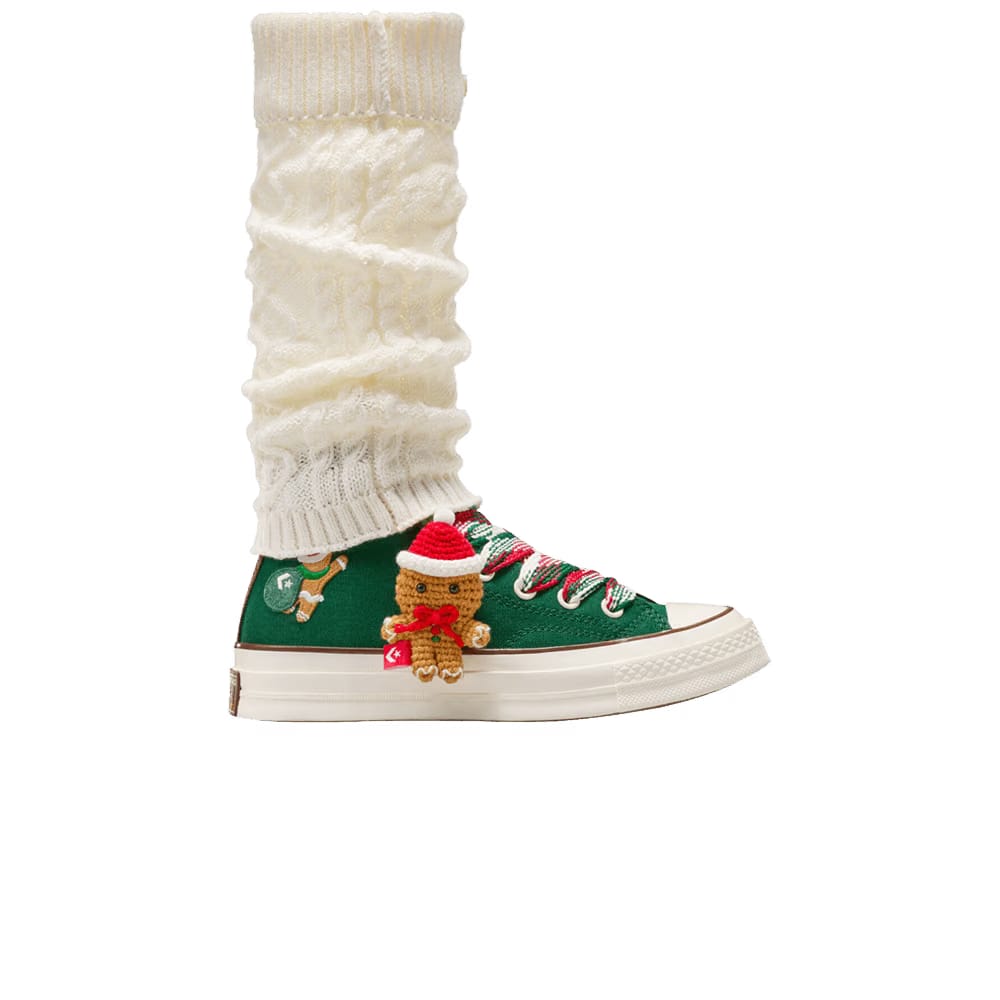 Converse Chuck 70 High X-Mas Gingerbread & Knit Sock - Midnight Clover