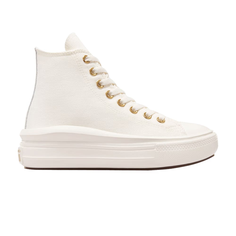 Converse Chuck Taylor All Star Move Platform High GS Tonal Canvas - Egret Metallic Light Gold