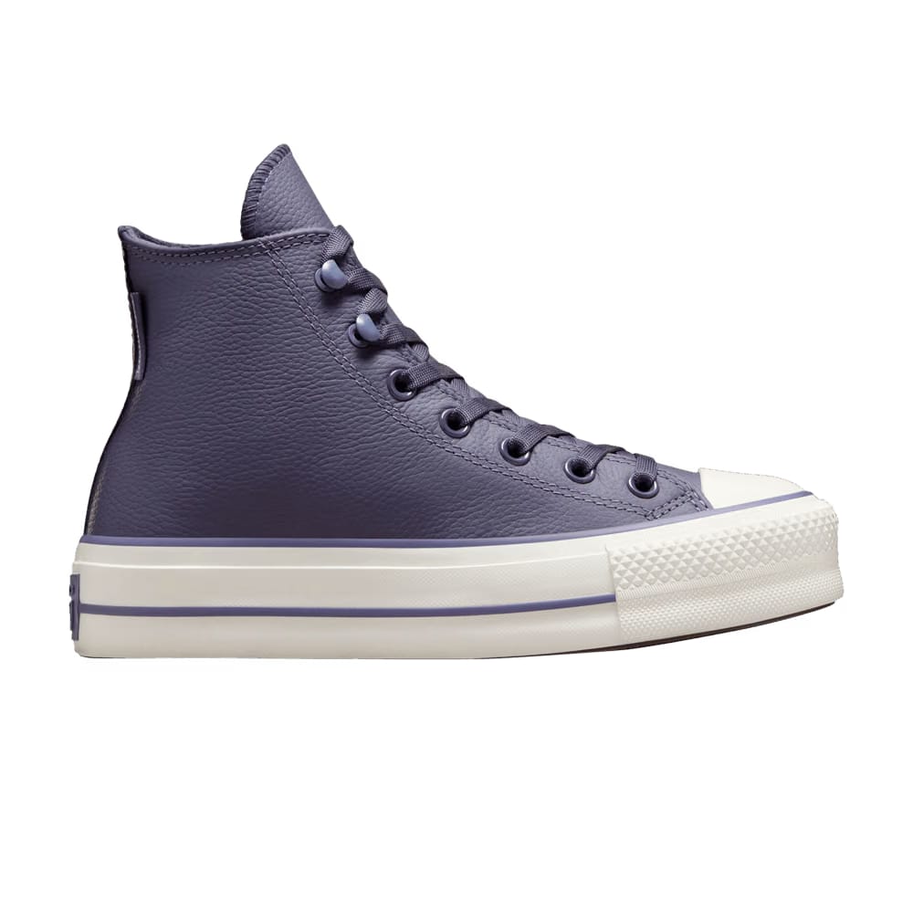 Converse Wmns Chuck Tayor All Star Lift Platform High 'Weatherized Leather - Lavender Ash'