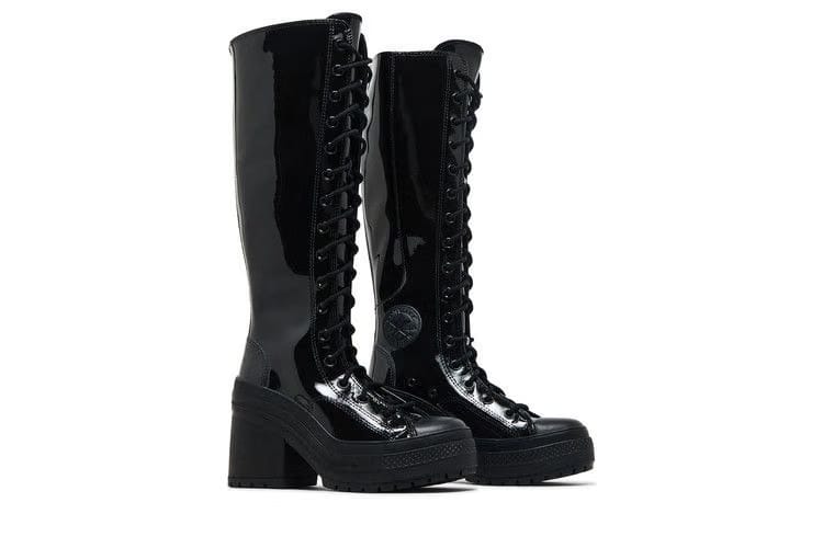 Converse Wmns Chuck 70 De Luxe Heel XX Platform High 'Triple Black Patent'