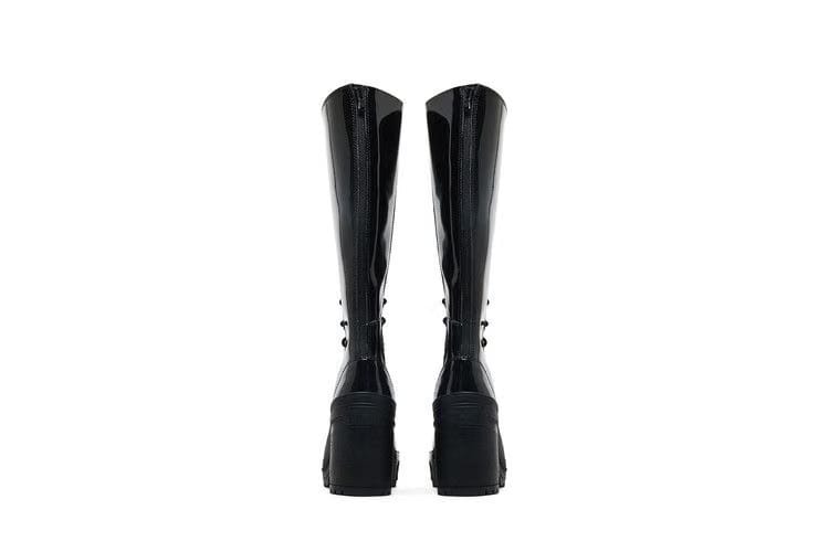 Converse Wmns Chuck 70 De Luxe Heel XX Platform High 'Triple Black Patent'