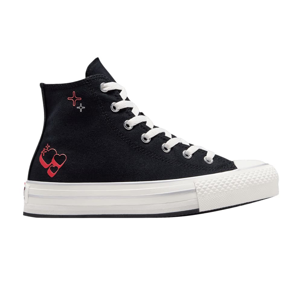 Converse Chuck Taylor All Star EVA Lift Platform High GS Y2K Heart