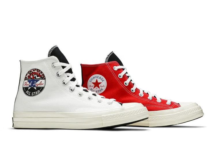 Converse Chuck 70 Hi Logo Play - White Rush Blue