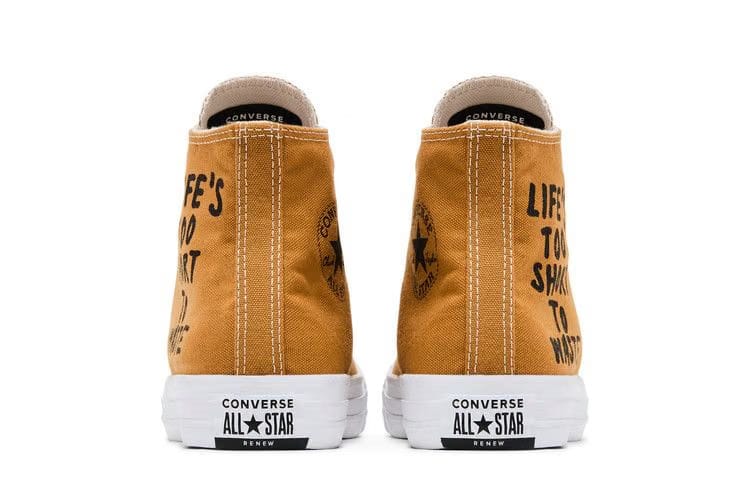 Converse Chuck Taylor All Star Hi Renew 'Life's Too Short To Waste'