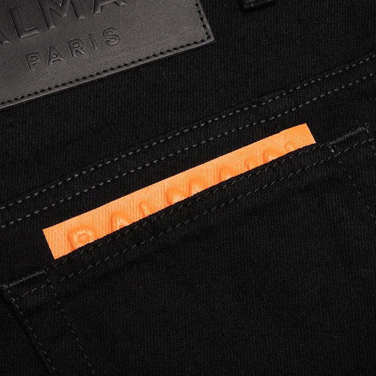 Balmain Tape Slim Jeans Noir