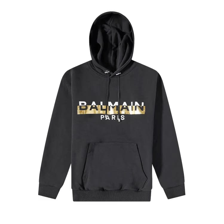 Balmain Hoodie White/Gold
