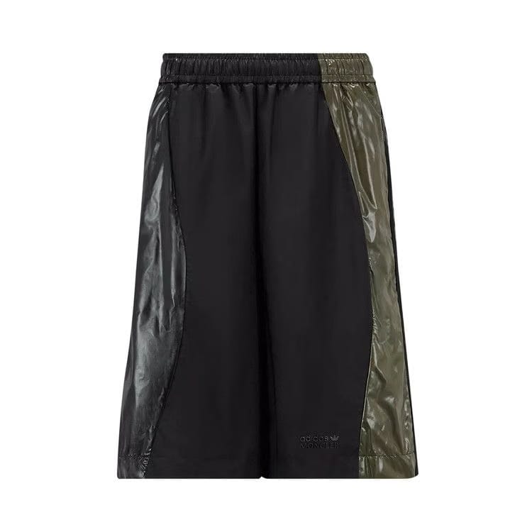Moncler x adidas Nylon Laqué Bermuda Shorts Black/Green