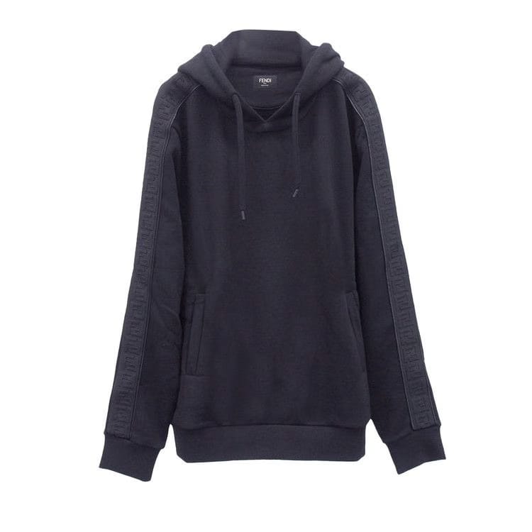 Fendi Ff Band Hoodie Black