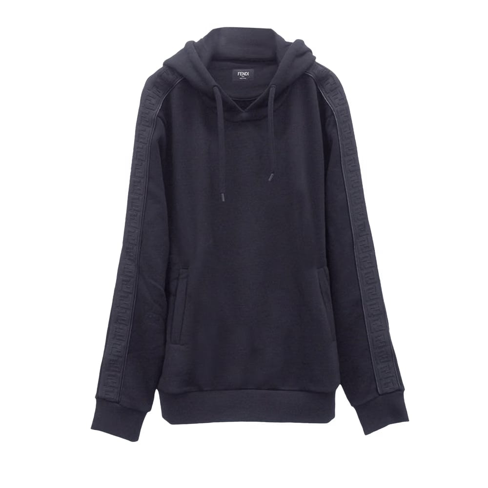 Fendi Ff Band Hoodie Black