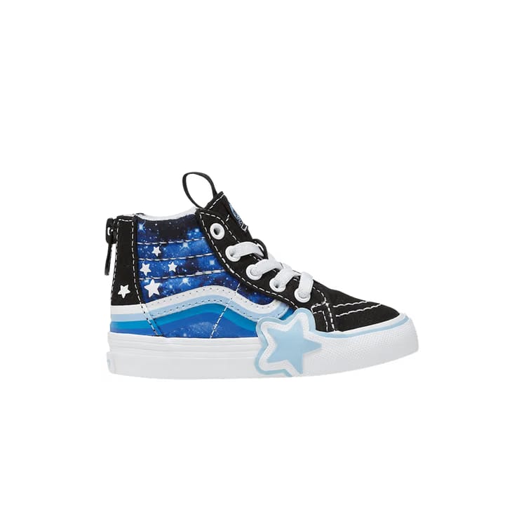 Sk8-Hi Zip Toddler Glow Galaxy Black