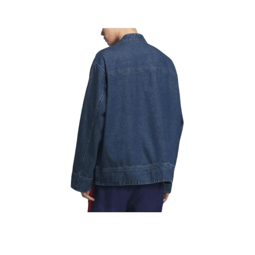 adidas CTT Oversized Chinese Track Top 3.0 Jacket Medium Blue Denim