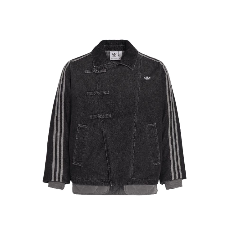 adidas CTT Oversized Chinese Track Top 3.0 Jacket Medium Black Denim