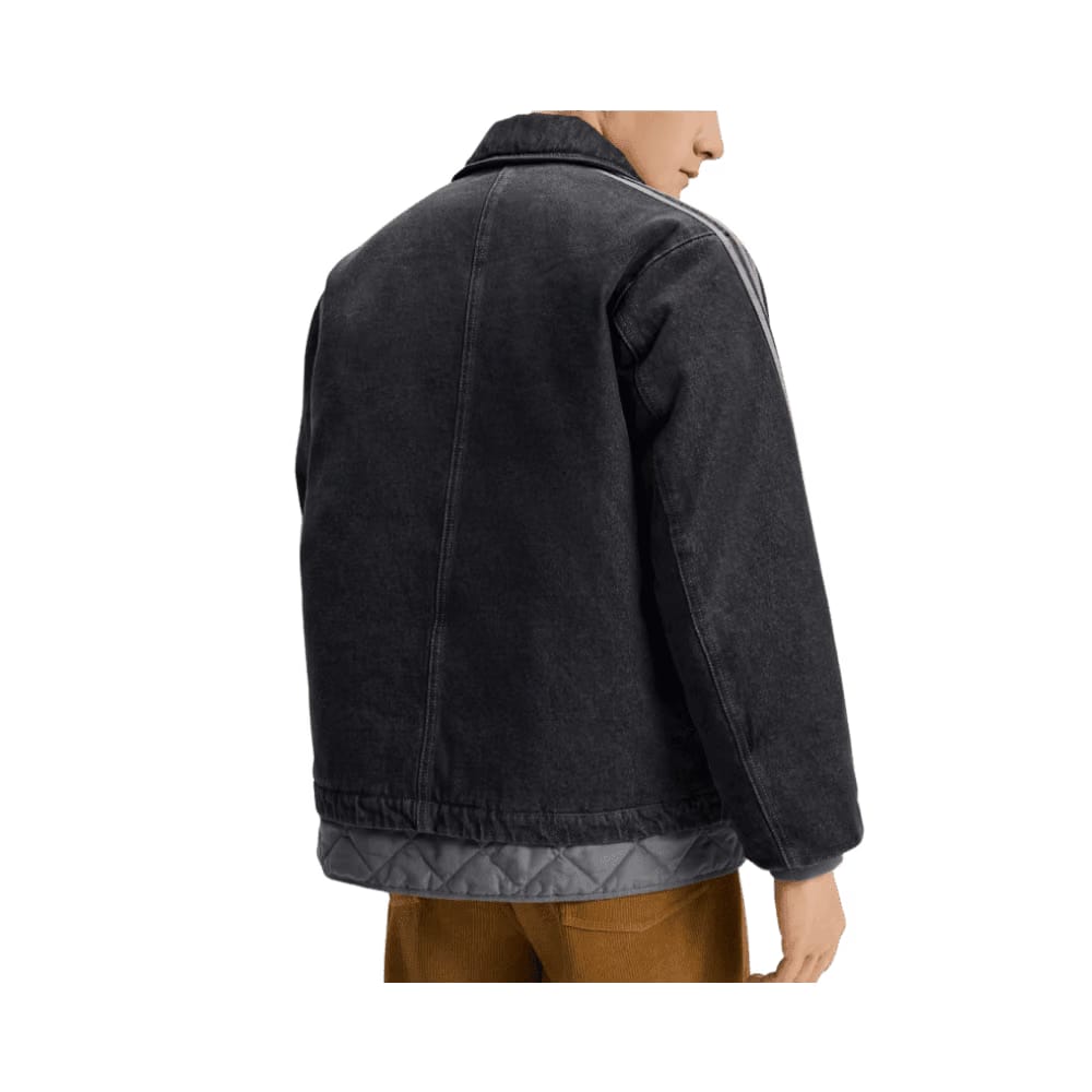 adidas CTT Oversized Chinese Track Top 3.0 Jacket Medium Black Denim