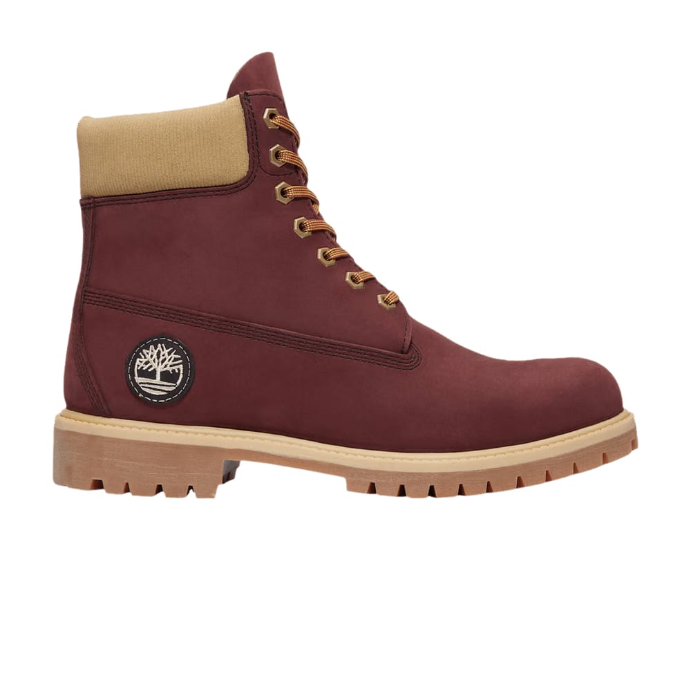 Timberland 6 Inch Premium Waterproof Boot Burgundy Beige