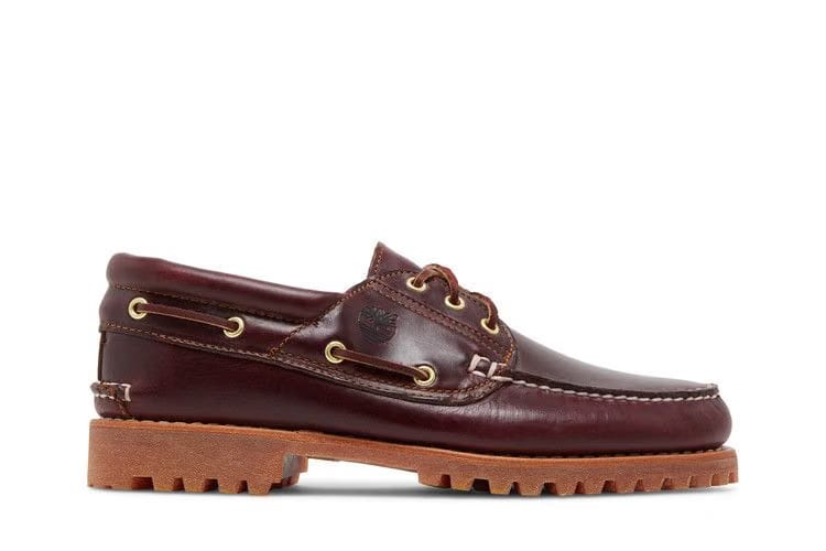 Timberland Authentic 3-Eye Lug Handsewn Boat Shoe Brown Men'S