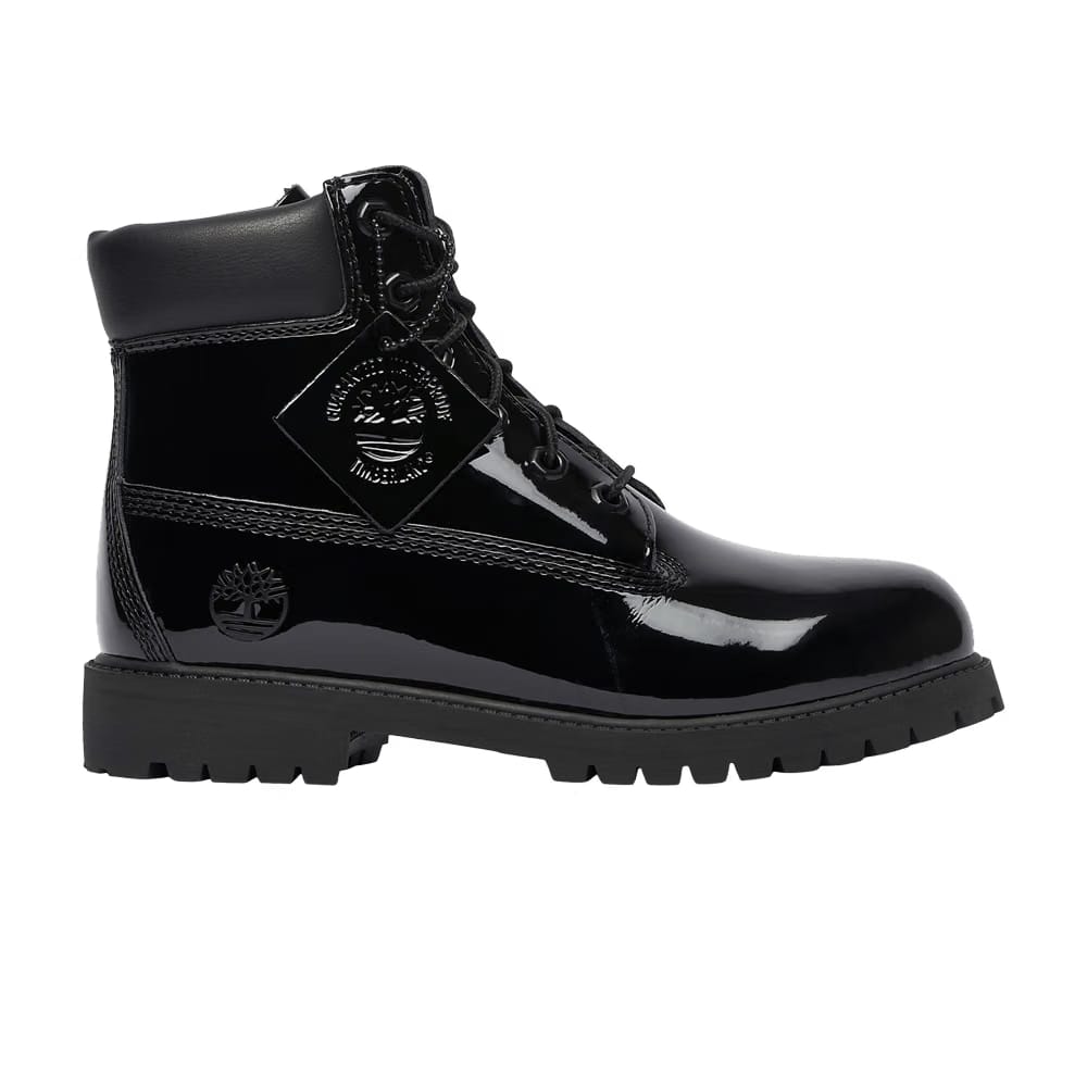 Timberland 6 Inch Premium Waterproof Boot Youth Black Patent Leather
