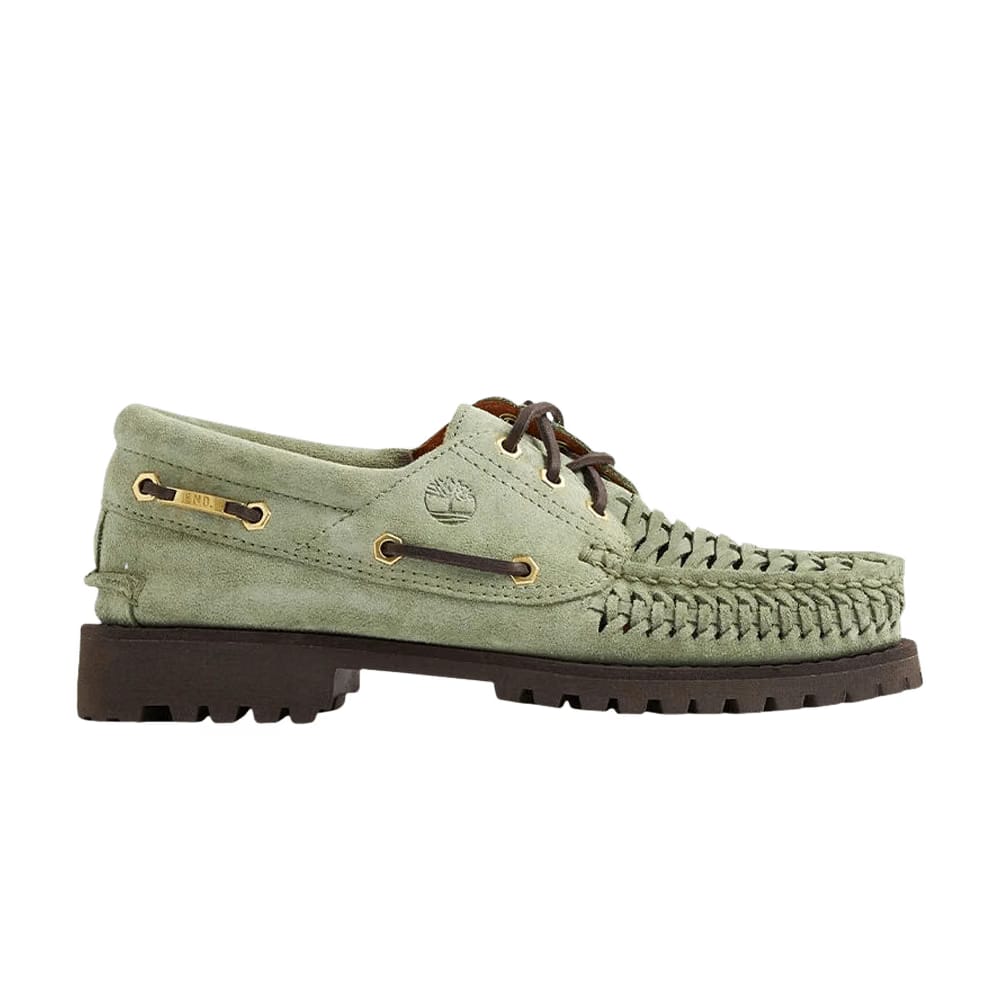 END. x Timberland 3-Eye Classic Lug Boat Light Green Suede