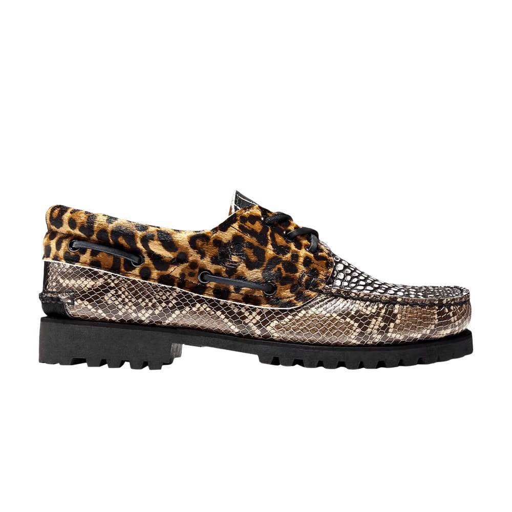 Chinatown Market x Timberland 3-Eye Lug Handsewn Boat Animal Print
