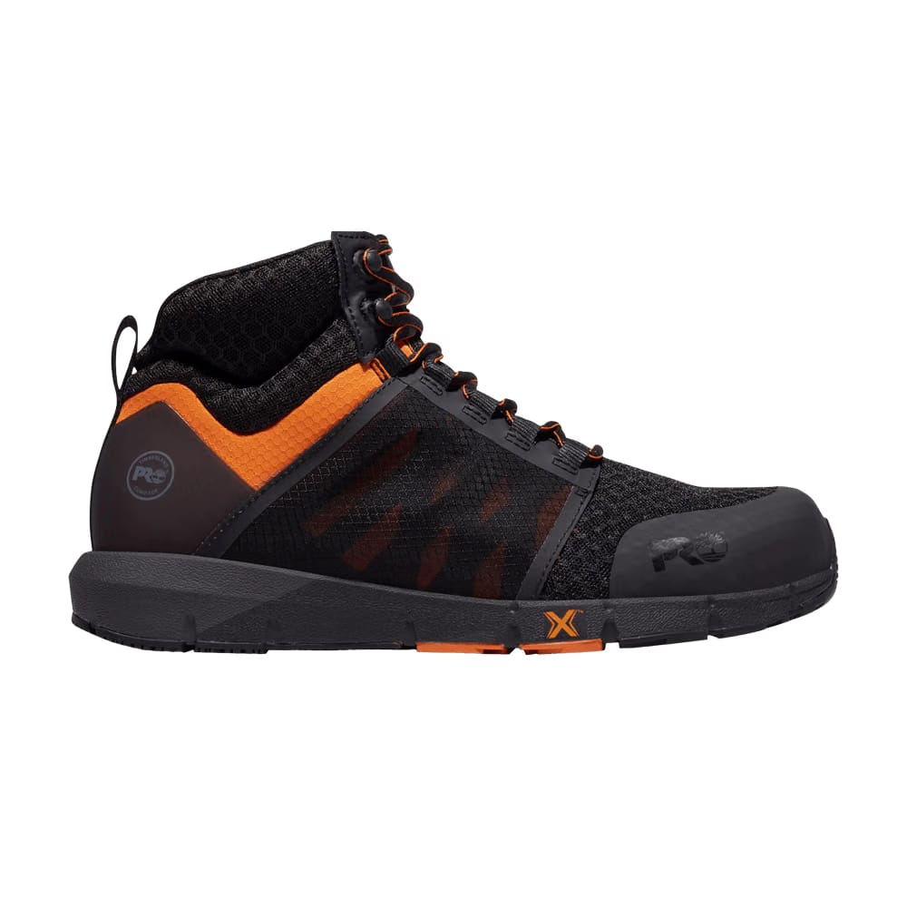 Timberland Radius Composite Toe Work Sneaker Black Orange