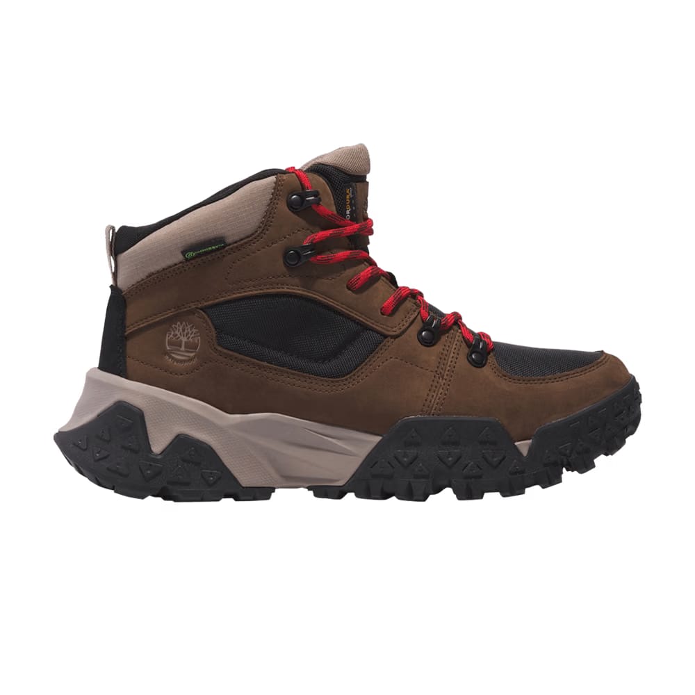 Timberland Motion Scramble Lace Up Mid Waterproof Dark Brown Nubuck