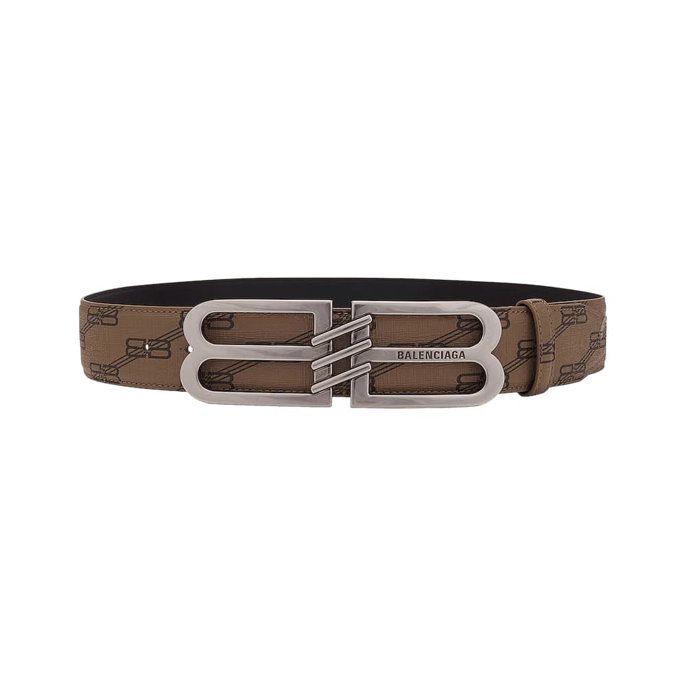 Balenciaga BB Signature 40 Belt Beige/Brown