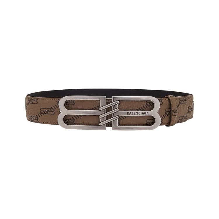 Balenciaga BB Signature 40 Belt Beige/Brown