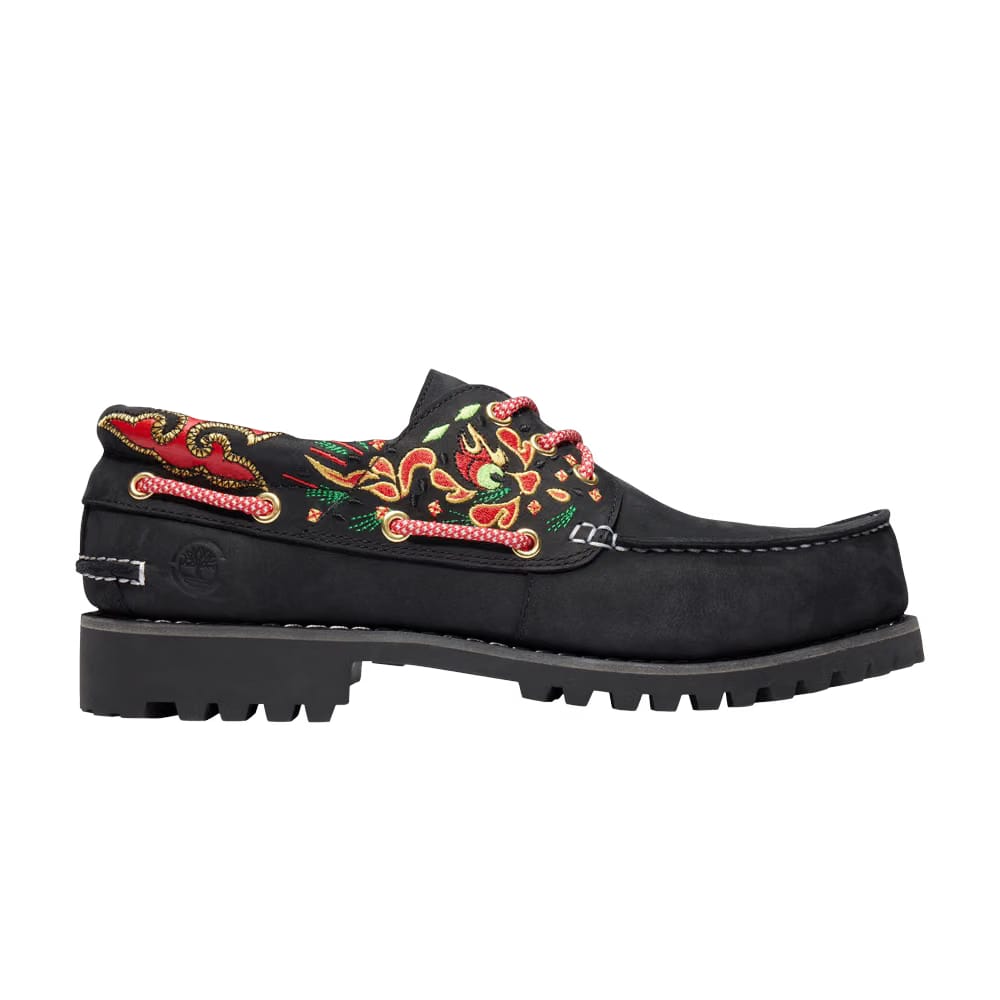 CLOT x Timberland 3-Eye Lug Handsewn Boat Black