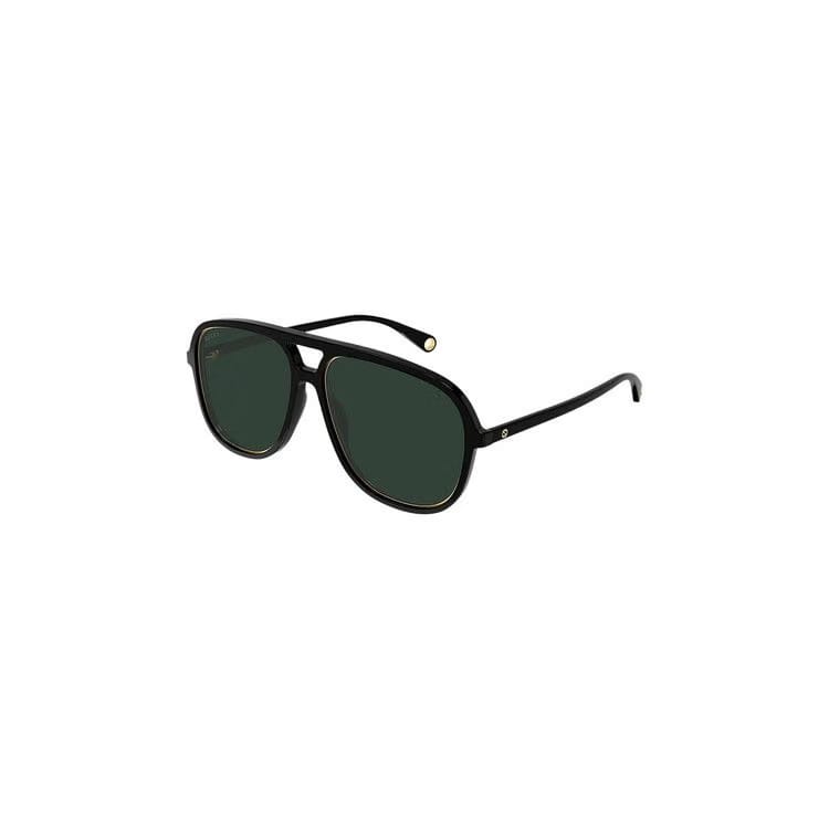 Gucci Round Sunglasses Black/Green