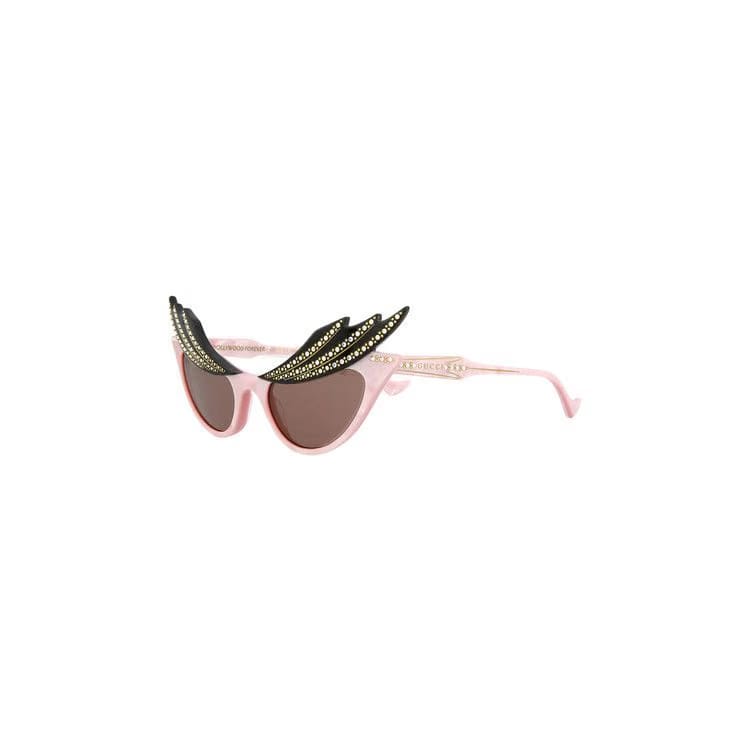 Gucci Cat Eye Sunglasses Pink/Brown
