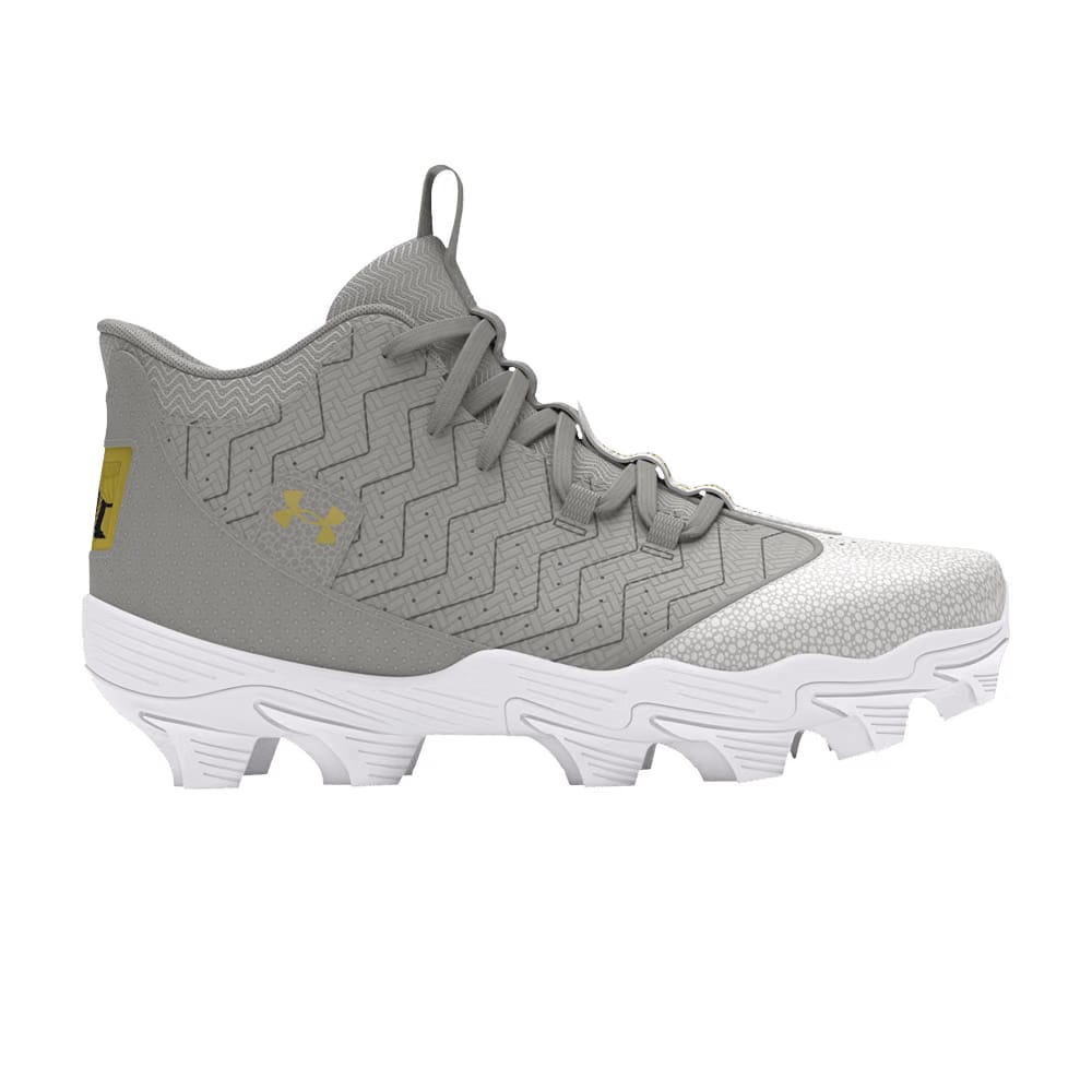Under Armour Harper 9 RM Jr Baseball Grey Metallic Gold
