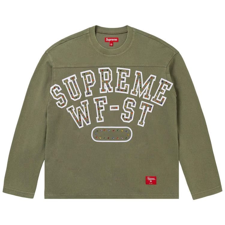 Supreme Athletic Studded Long-Sleeve Top Olive
