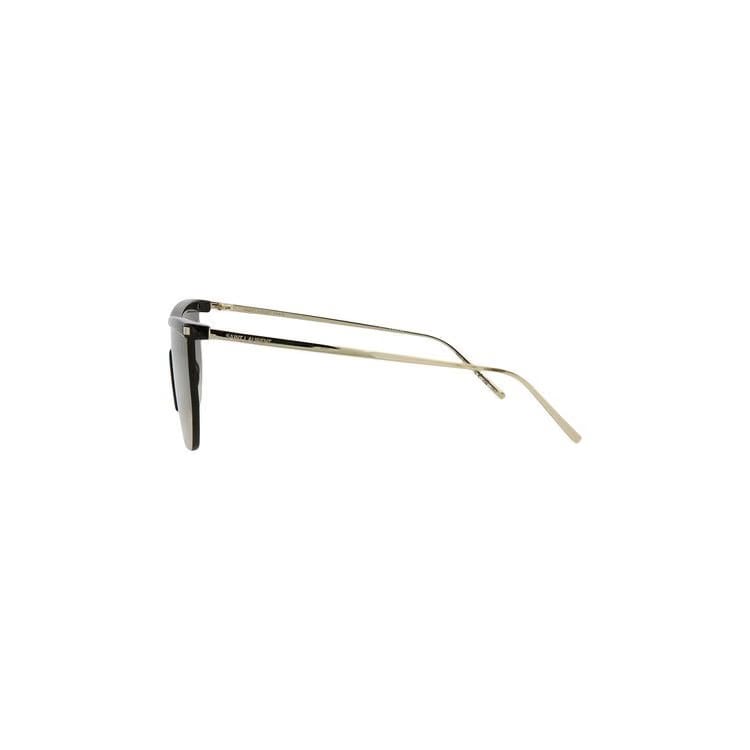 Saint Laurent Mask Sunglasses Havana/Gold/Brown