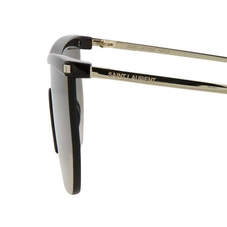 Saint Laurent Mask Sunglasses Havana/Gold/Brown