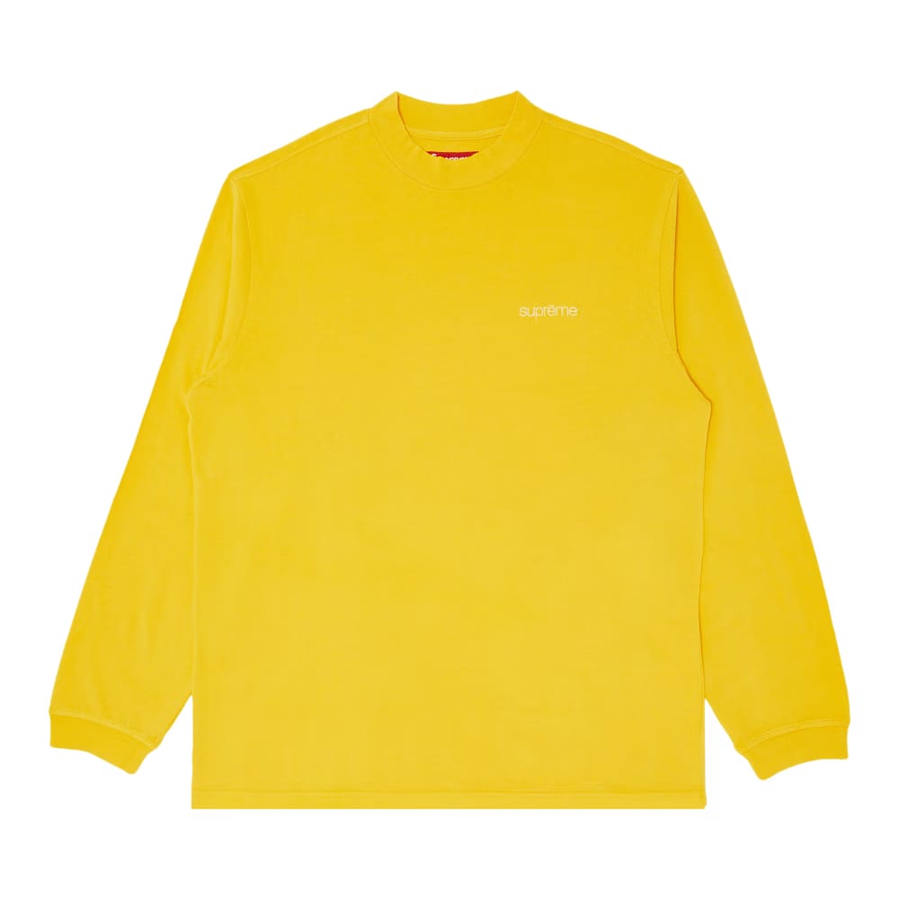 Supreme Mock Neck Long-Sleeve Top Yellow
