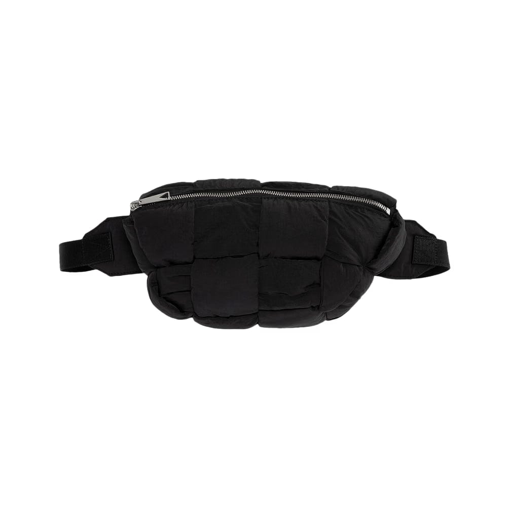 Bottega Veneta Cassette Fanny Pack Black/Silver