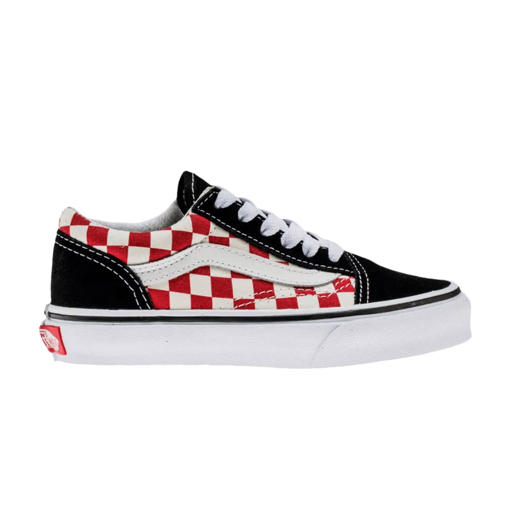 Vans Old Skool Kids Checkerboard - Black Red