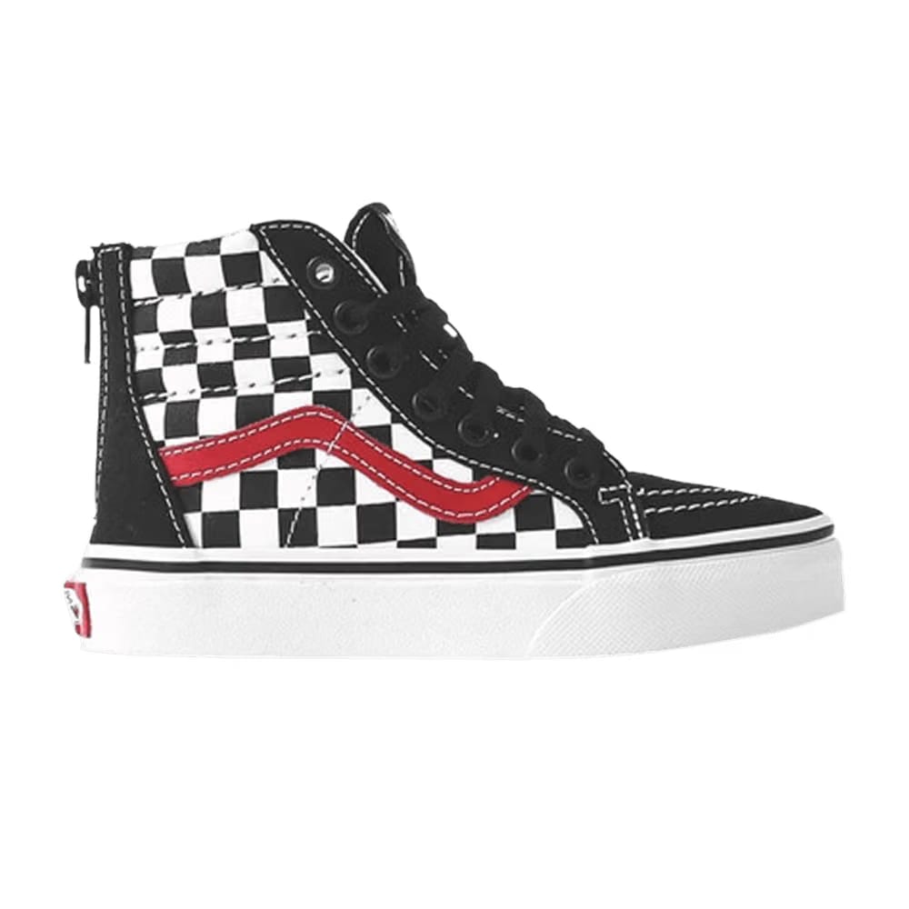 Vans Sk8-Hi Zip Kids Checkerboard