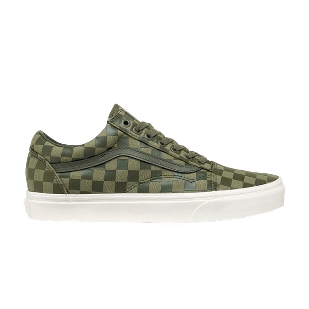 Vans Old Skool High Density Dusty Olive Checkerboard