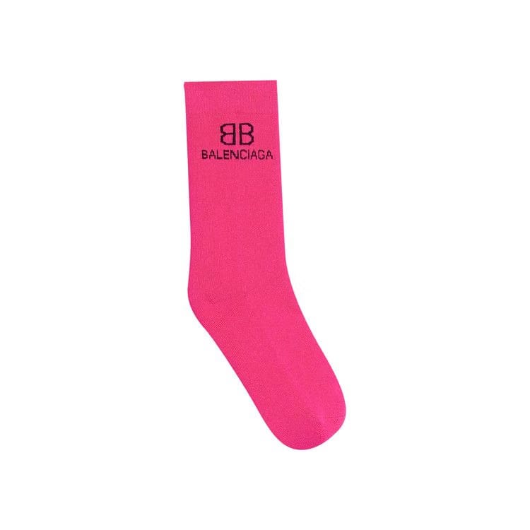Balenciaga BB Socks Pink/Black
