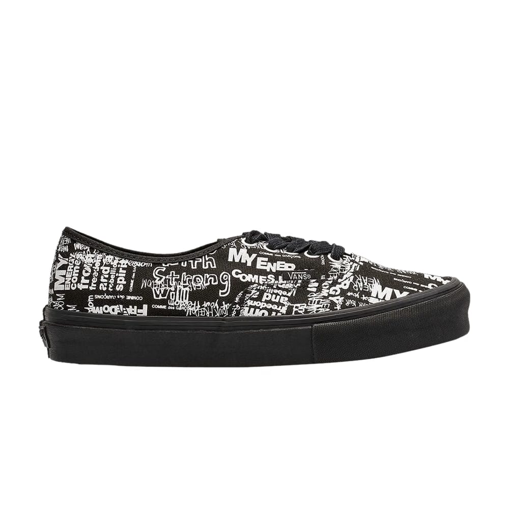 Comme des Garçons x Vans Authentic LX Graffiti - Black